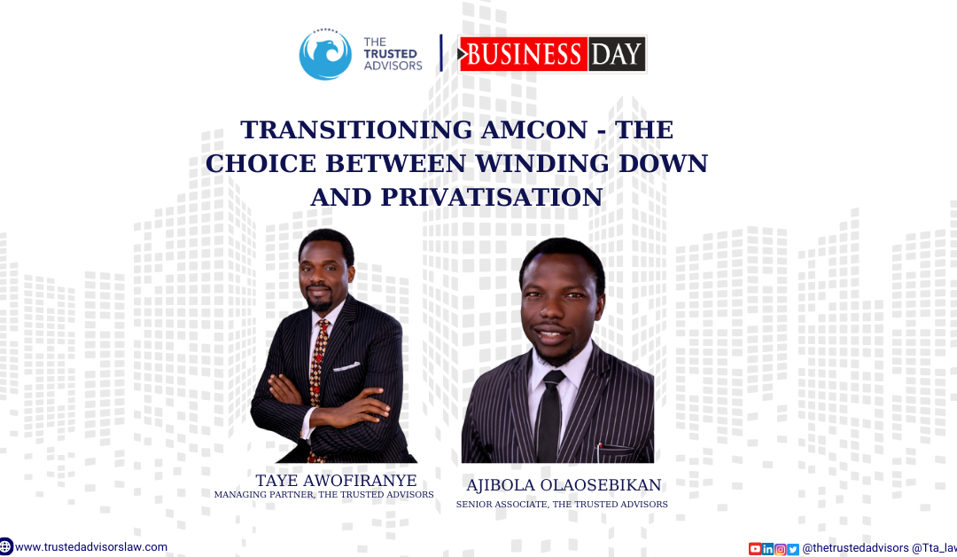 Transitioning AMCON – The Choice Between Winding Down and Privatisation
