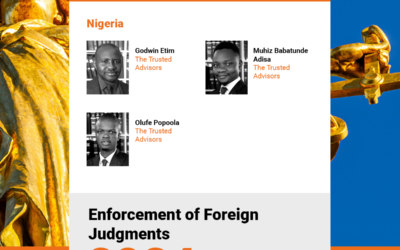 Nigeria Chapter of ICLG 2024: Enforcement of Foreign Judgements